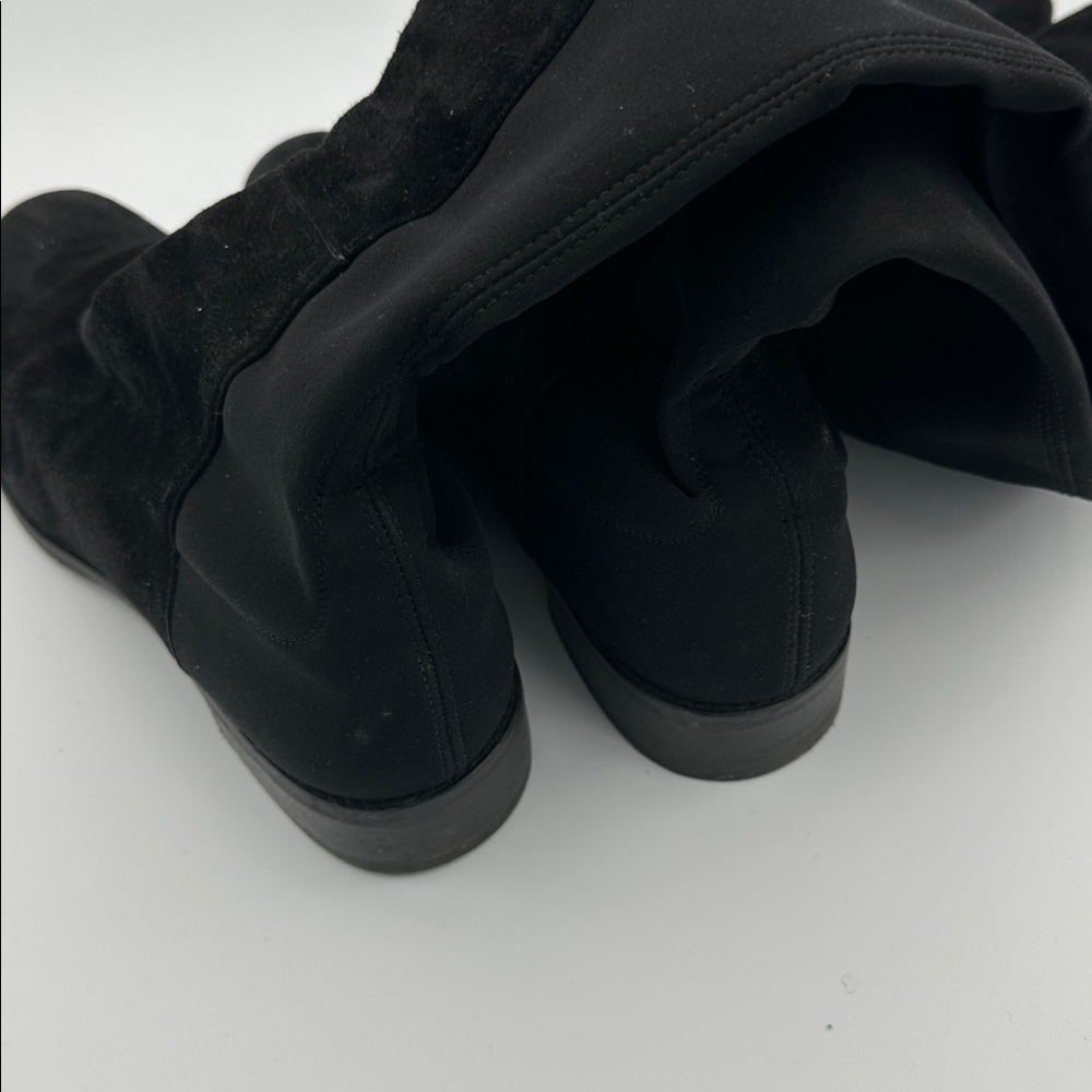 Stuart Weitzman Black Suede Over The Knee Boots Sz10 - Picture 6 of 12